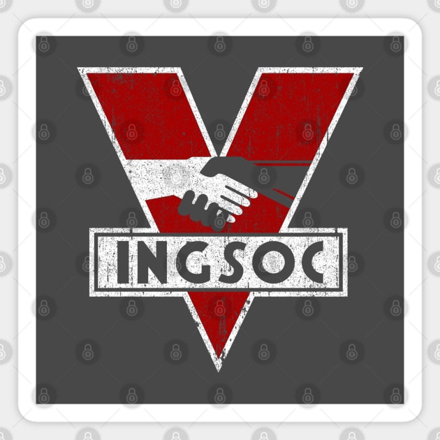 INGSOC - 1984 Magnet by huckblade